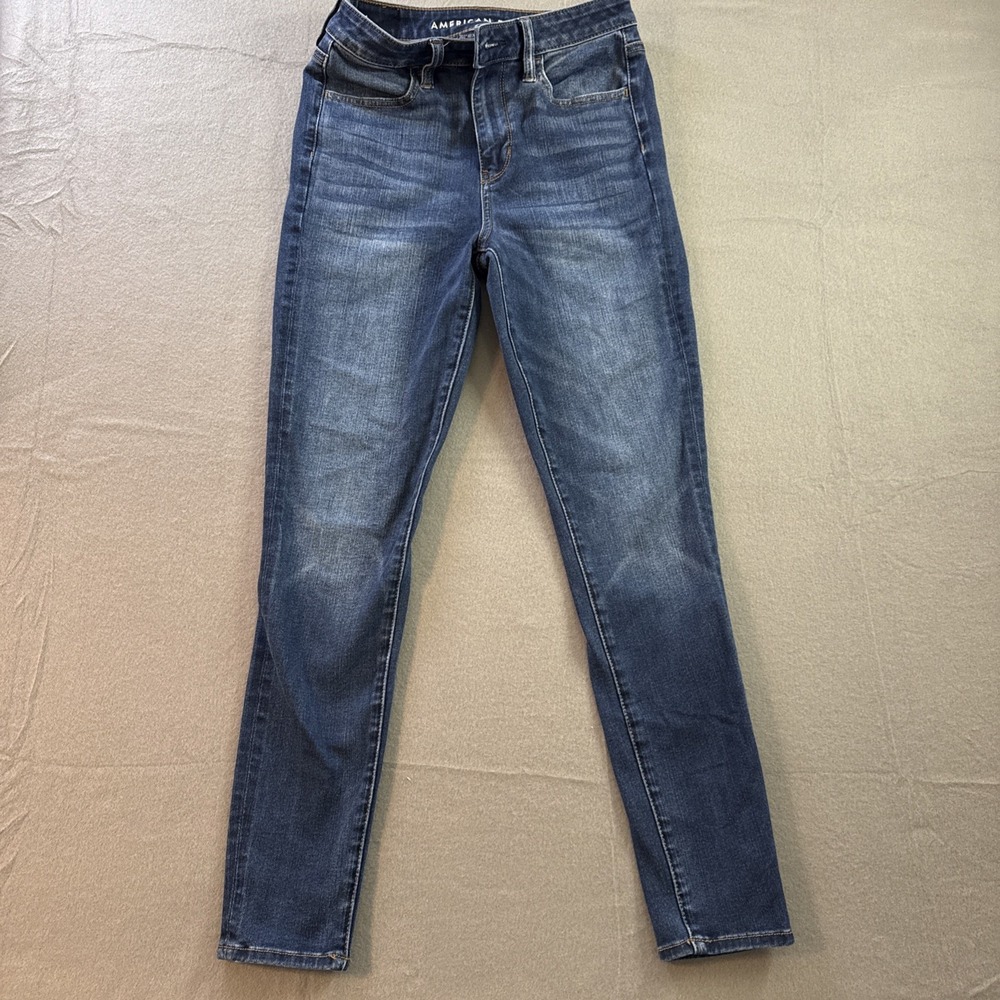 American Eagle 360 Next Level Stretch Skinny Jean Sz 4 Short